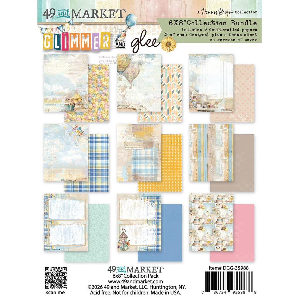 49 and Market  6x8 Paper Pack [Collections] - Glimmer & Glee
