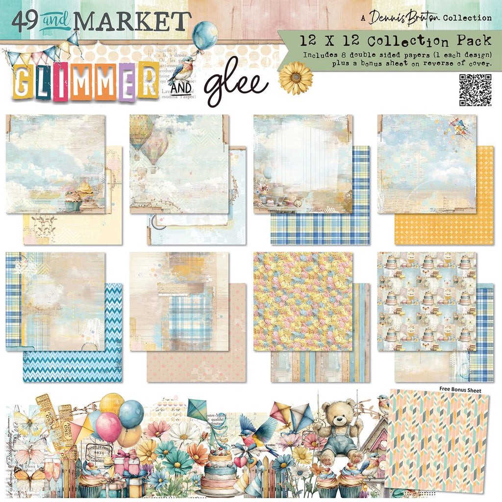 49 and Market  12x12 Paper Collection - Glimmer & Glee