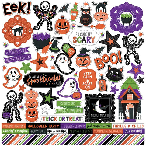Echo Park 12x12  Stickers  [Collection] - Ghost & Goblins