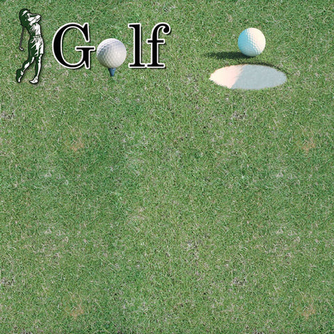 Scrapbook Customs 12x12 Paper -  Golf Woman