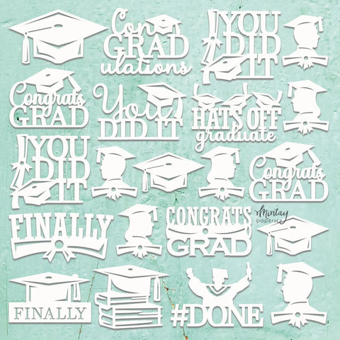 Mintay Paper Chippies (Collection) - Graduation