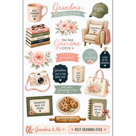Scrapbook Customs  - Grandma Things Embellishments