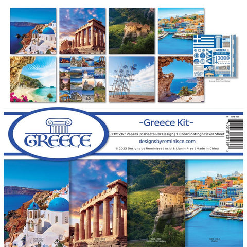 Reminisce 12x12 Collection Pack - [Collection] - Greece Kit
