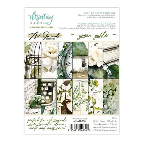 Mintay 6x8 Paper Art Journal Essentials - Green Gables