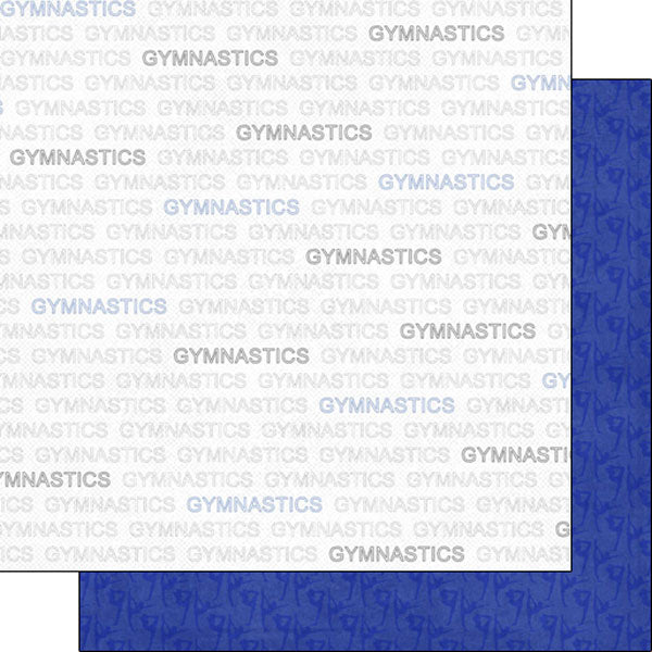 Scrapbook Customs 12x12 Paper -  Gymnastics Addict 1