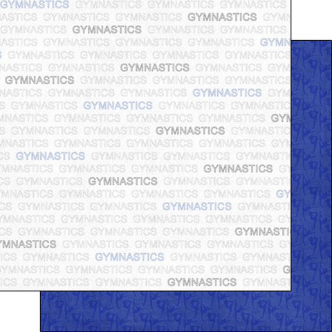 Scrapbook Customs 12x12 Paper -  Gymnastics Addict 1