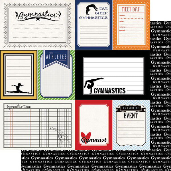 Scrapbook Customs 12x12 Paper -  Gymnastics Journal