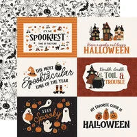 Carta Bella 12x12 Paper  [Collection] - Handmade Halloween - 6x4 Journaling Cards