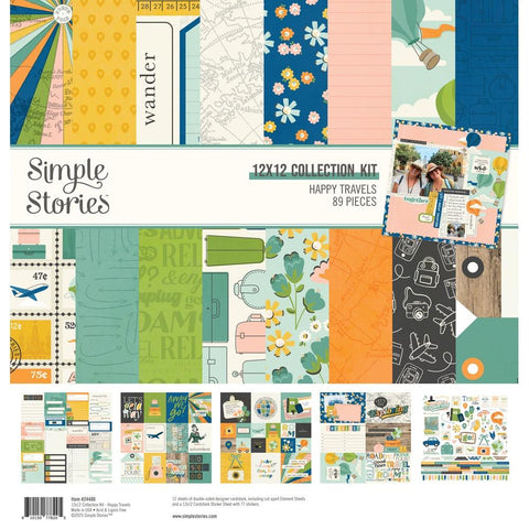 Simple Stories  12x12 Paper [Collection] - Happy Travels