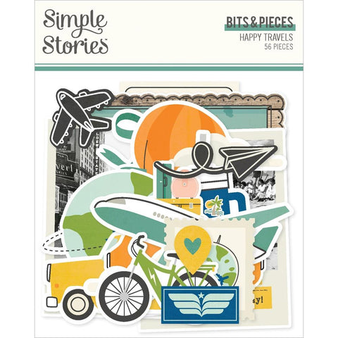 Simple Stories   Bits & Pieces  [Collection] - Happy Travels Bits