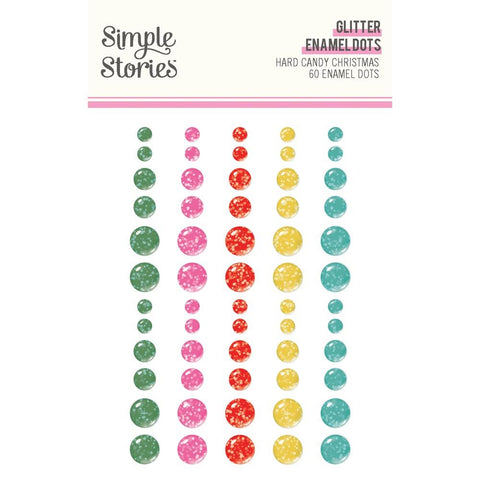 Simple Stories Enamel Dots - [Collection] - Hard Candy Christmas