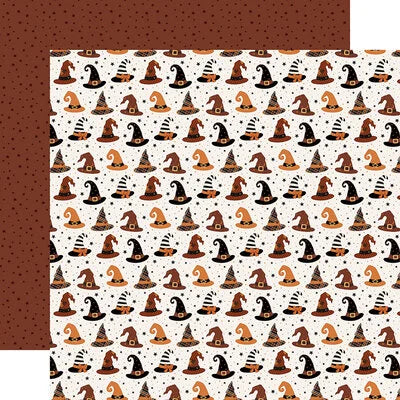 Carta Bella 12x12 Paper  [Collection] - Handmade Halloween - Witch Halloween Hat