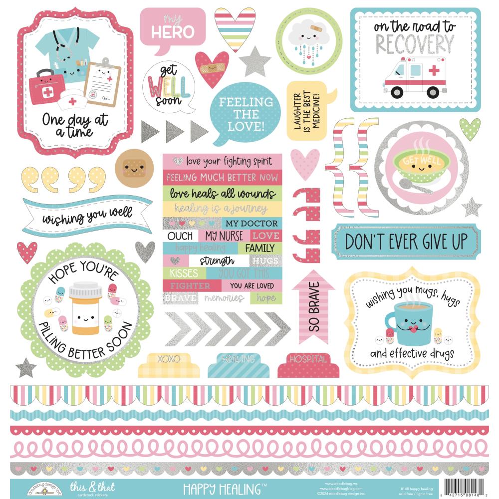 Doodlebug this & that Cardstock Stickers [Collection] - Happy Healing