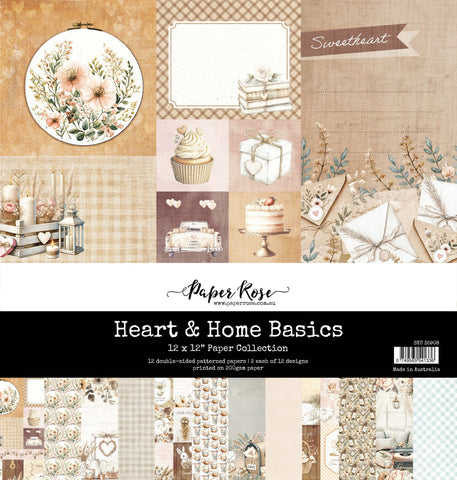 Paper Rose 12x12 Paper (Collection) - Heart & Home
