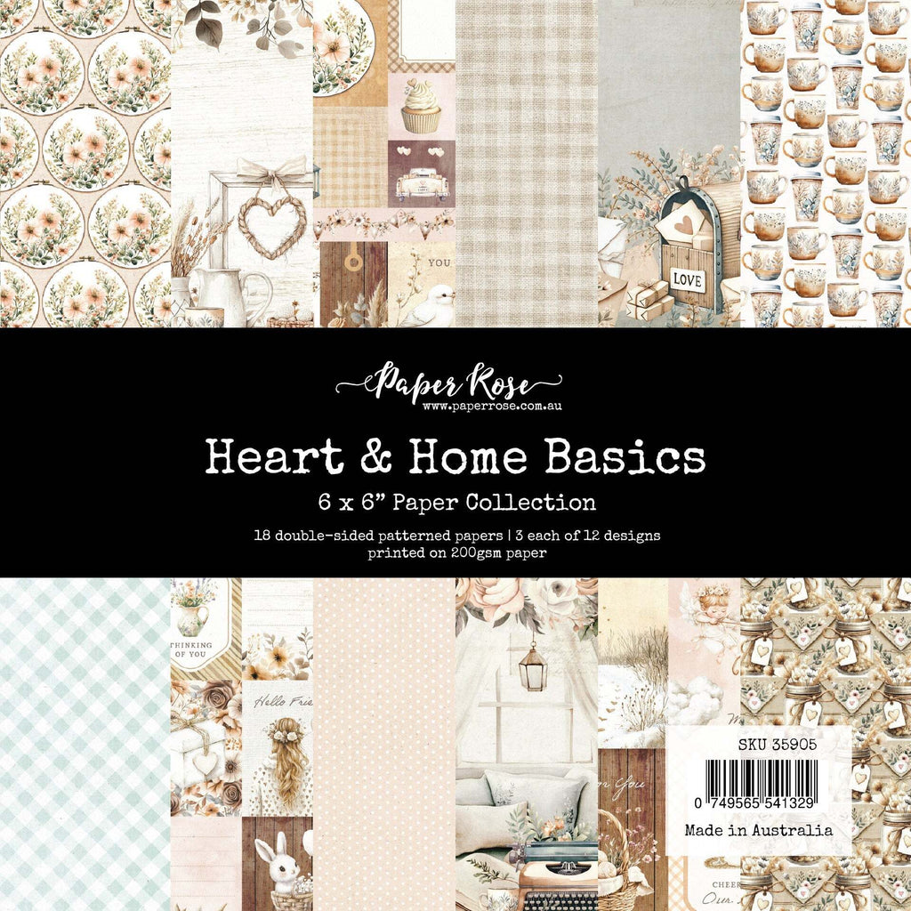 Paper Rose 6x6 Paper (Collection) - Heart & Home Basics