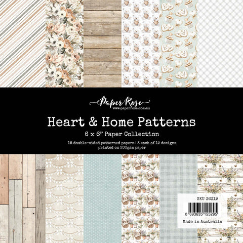 Paper Rose 6x6 Paper (Collection) - Heart & Home Patterns