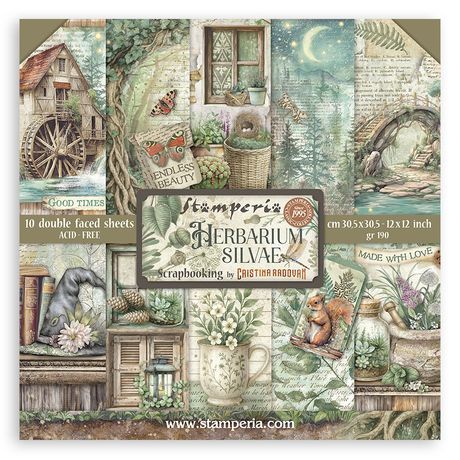 Stamperia 12x12 Paper [Collection] - Herbarium