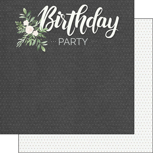 Scrapbook Customs 12x12 Paper - Her Birthday Banner