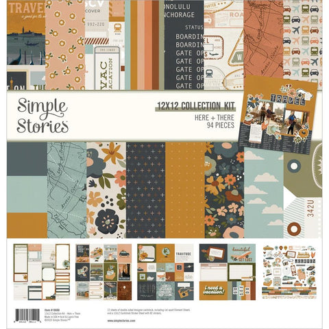 Simple Stories  12x12 Paper [Collection] - Here & There