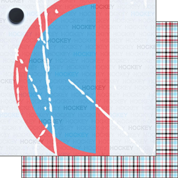 Scrapbook Customs 12x12 Paper -  Hockey Addict 2