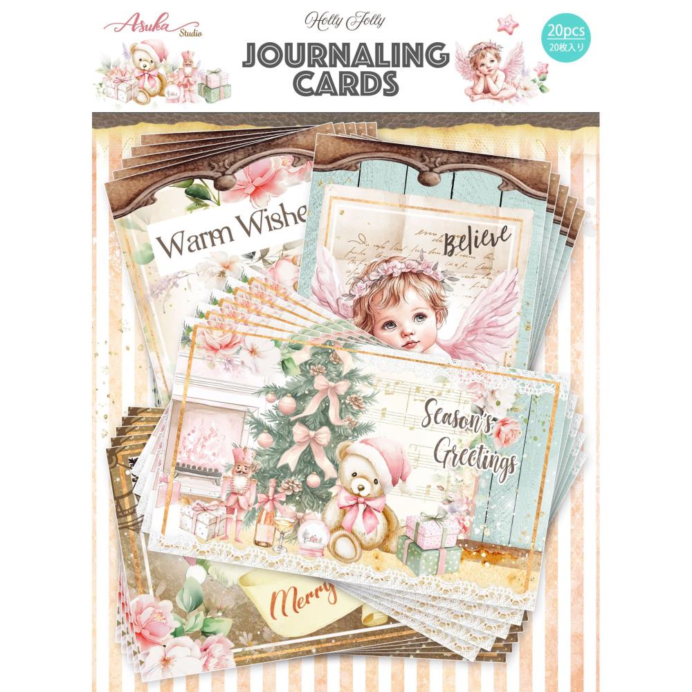 Memory-Place Asuka Studio Journaling Cards - Holly Jolly