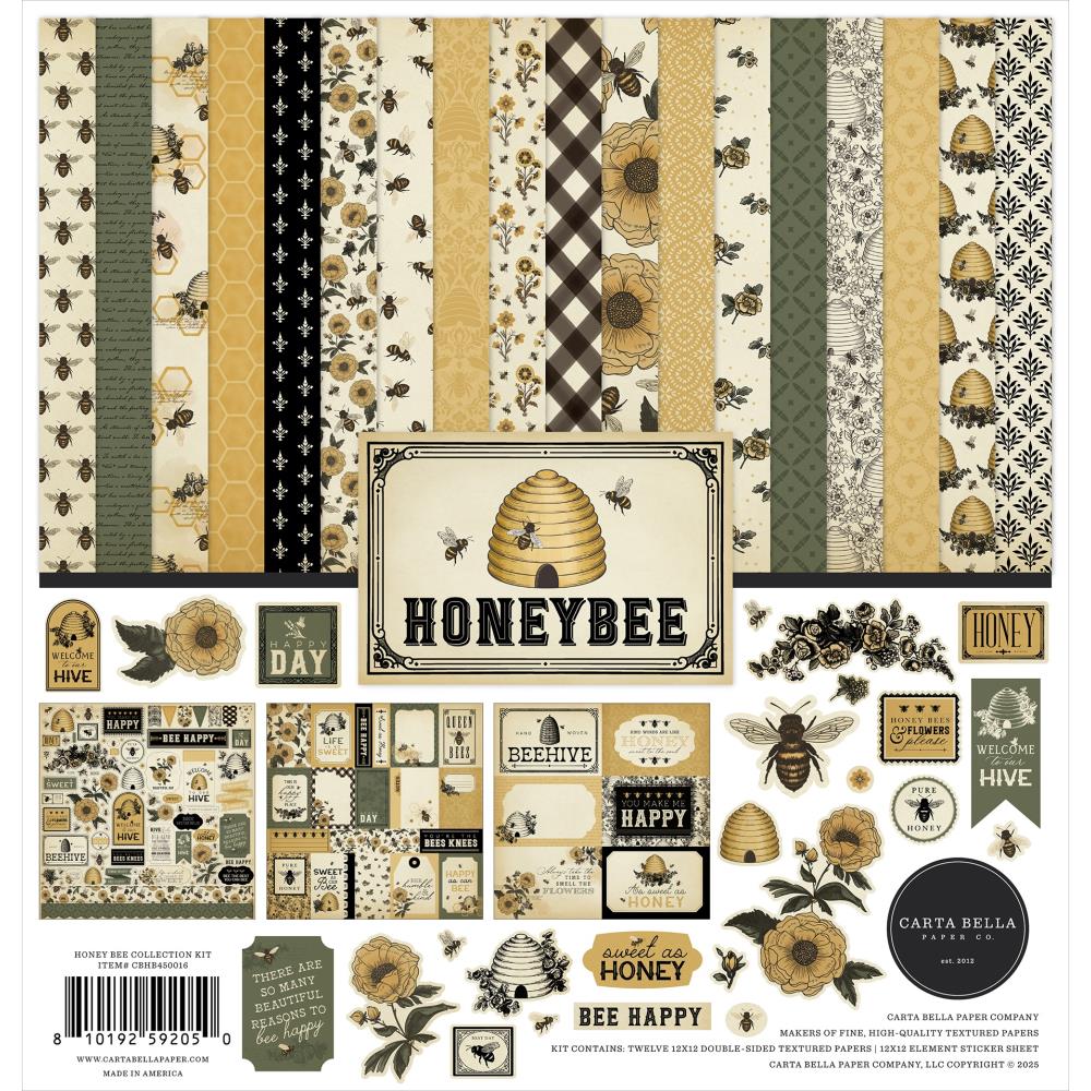 Carta Bella 12x12 Paper [Collection] - Honey Bee