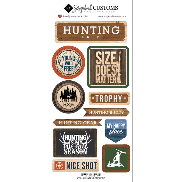 Scrapbook Customs Sticker - Hunting