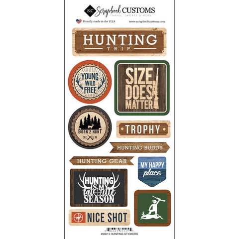 Scrapbook Customs Sticker - Hunting