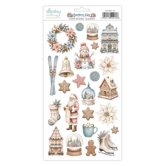 Mintay Paper Stickers - Snowberry Lane - Elements