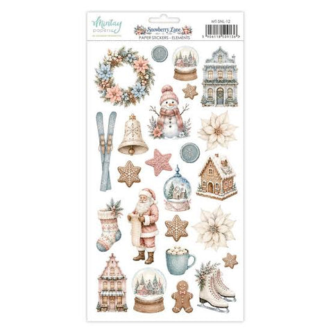 Mintay Paper Stickers - Snowberry Lane - Elements
