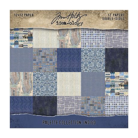 Tim Holtz Idea - ology - Palette Collection - Indigo (12x12)