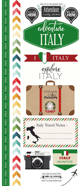 Scrapbook Customs Sticker - Italy Adventure Stickers