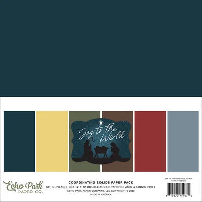Echo Park Paper Solids Collection - [Collection] - Joy To The World