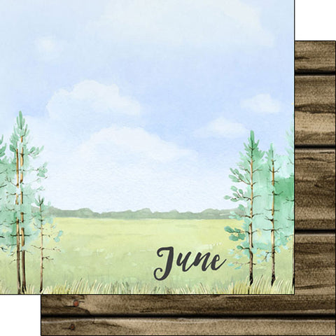 Scrapbook Customs 12x12 Paper - June Memories