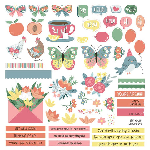 Photoplay 12x12 Stickers [Collection] - Just For You Card Kit Stickers