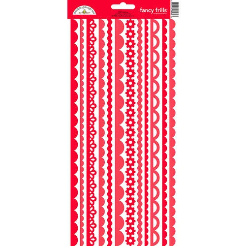 Doodlebug Design  Fancy Frills  Cardstock  Stickers - Ladybug