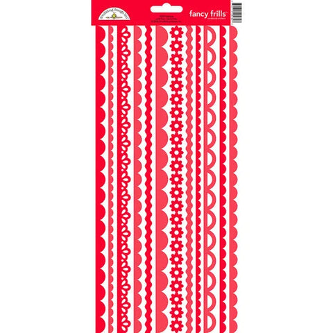 Doodlebug Design  Fancy Frills  Cardstock  Stickers - Ladybug