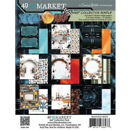 49 and Market  6x8 Paper Pack [Collections] - Level Up