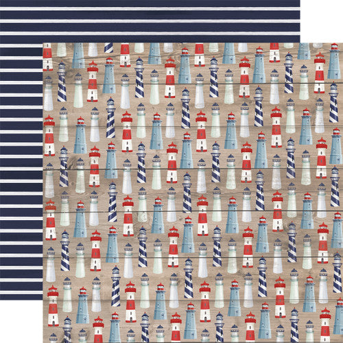 Carta Bella 12x12 Paper  [Collection] - By The Sea -  Lighthouses