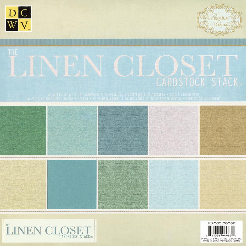 DCWV 12x12 Cardstock Stack -   Linen Closet