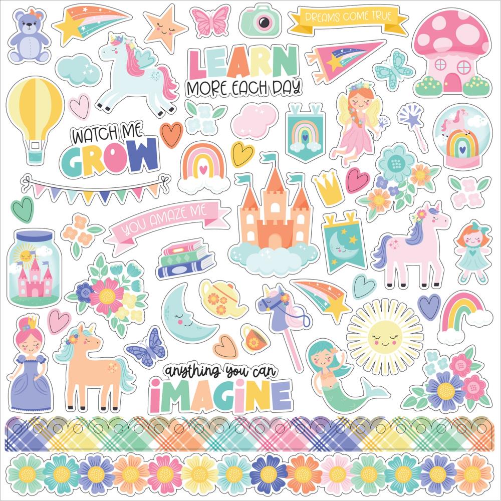 Echo Park 12x12  Stickers  [Collection] - My Little Girl