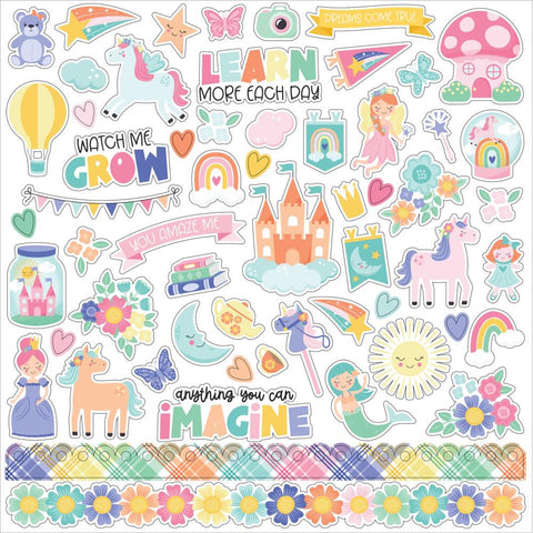 Echo Park 12x12  Stickers  [Collection] - My Little Girl