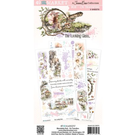 49 and Market  Blendable Rub On Transfers - The Looking Glass
