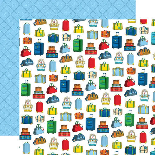 Carta Bella 12x12 Paper  [Collection] - Bon Voyage - Locale Luggage