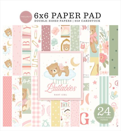 Carta Bella 6x6 Paper Pad  [Collection] - Little Lullabies Baby Girl