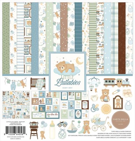 Carta Bella 12x12 Paper  [Collection] - Little Lullabies Baby Boy