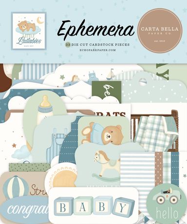Carta Bella Ephemera   [Collection] - Little Lullabies Baby Boy