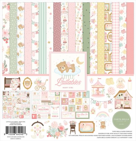 Carta Bella 12x12 Paper  [Collection] - Little Lullabies Baby Girl