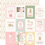 Carta Bella 12x12 Paper - [Collection] - Little Lullabies Baby Girl 3x4 Journaling Cards