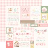 Carta Bella 12x12 Paper - [Collection] - Little Lullabies Baby Girl Journaling Cards